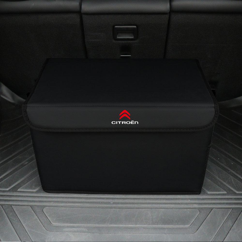 New Car Trunk Storage Box Foldable PU Leather Car Storage Box For Citroen C1 C2 C3 C4 Grand Picasso C4L C5 Berlingo DS Xsara C6