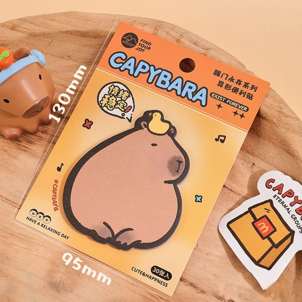 30pcs Capybara Sticky Notes Thickened To Do List Planner Notepad Memo Pad Paper  Student