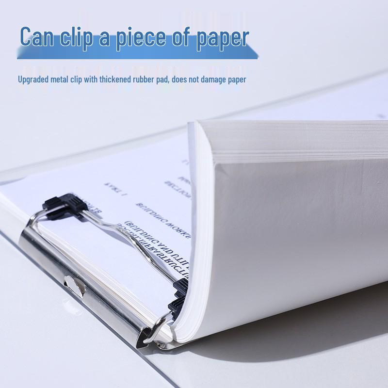 Thickened A4 Transparent PET Clipboard - Durable Document Holder for Office & Student Use