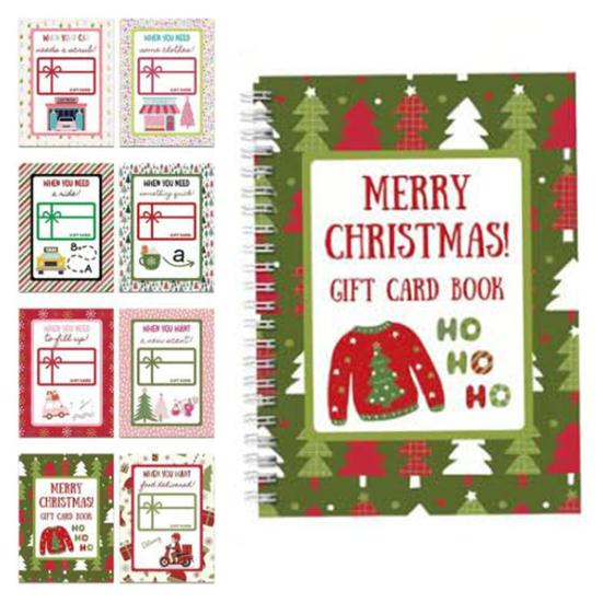 Счастливого Рождества Подарочный Сертификат Книга 10 Страниц Сделай Сам Спиральный Переплет