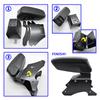 Universal Sliding Armrest Content Box Central Console Black New Container Front Armrest Box