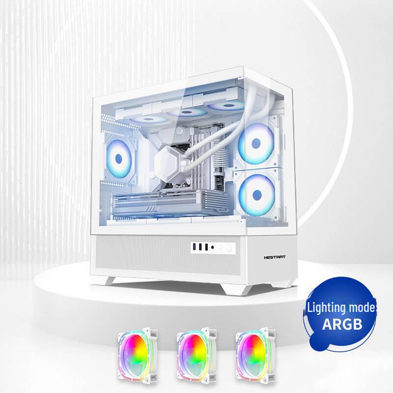Корпус компьютера Cross-Border Gaming E-ATX с прозрачным стеклом и водяным охлаждением