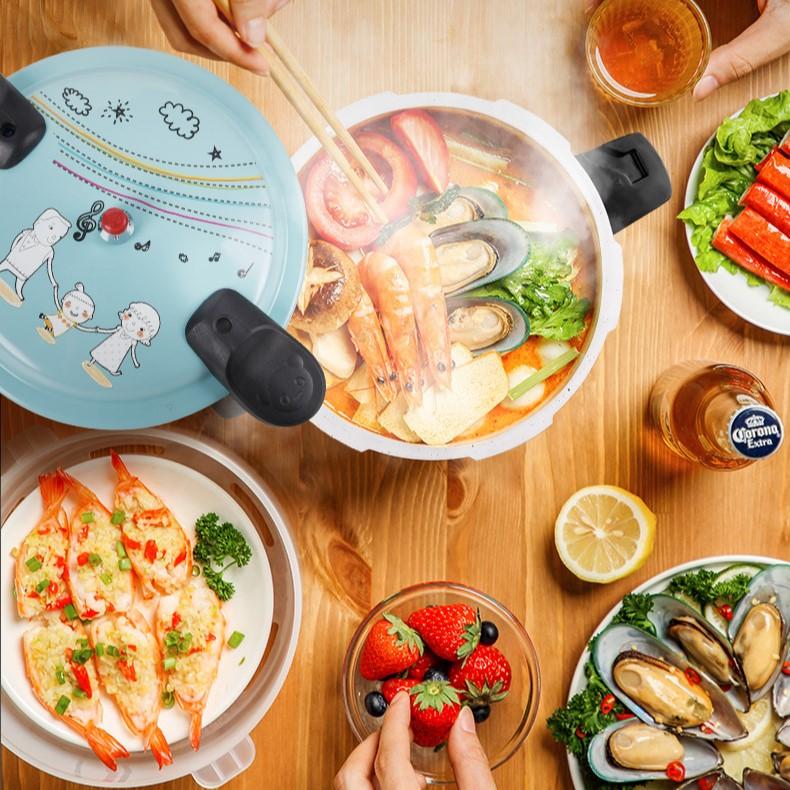 Микро-скороварка из алюминиевого сплава, скороварка, скороварка, рисоварка, кастрюля для газовой или индукционной плиты, безопасная скороварка