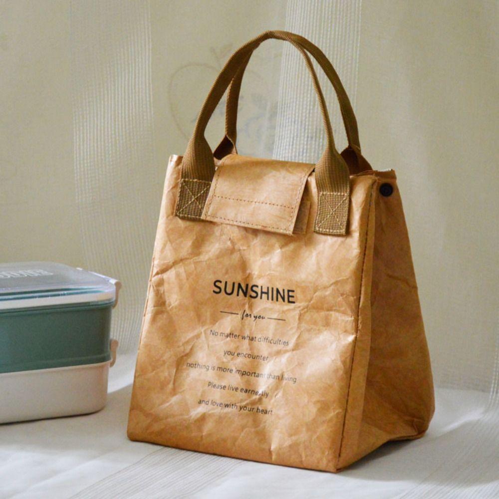 Waterproof Outdoor Picnic Storage Bag Dupont Paper Tote Bag Lunch Bag