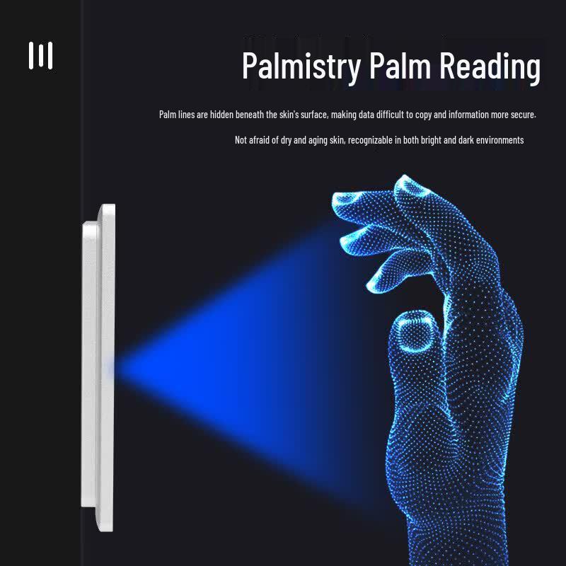 8-inch Biometric Facial & Palm Recognition Access Control System CN plug (adapter included)
