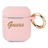 Guess Gua2Sssi Airpods 1/2 Cover Pink Silicone Vintage Script