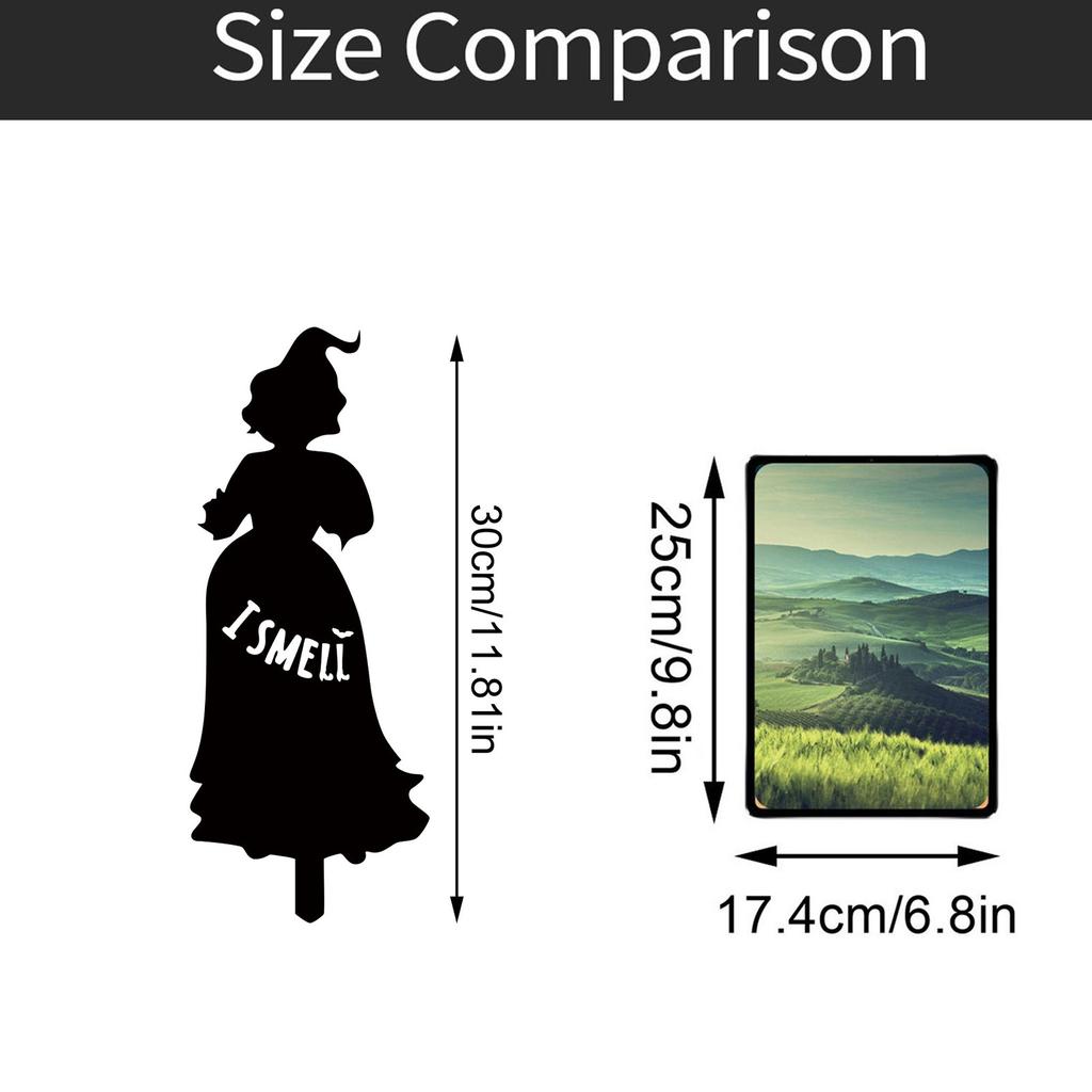 Хэллоуин Ведьма Размещение Карточек, Оформление Двора, Реквизит, Кованое Железо Размещение Карточек, Праздничное Украшение 3шт