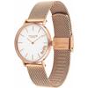 Coach PERRY 14503425 32mm Rose Gold Mesh White Dial Wrist Watch