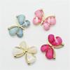 10pcs Cute Butterfly Alloy Jewelry Accessories Stained Glass Costume Decoration Metal Buttons