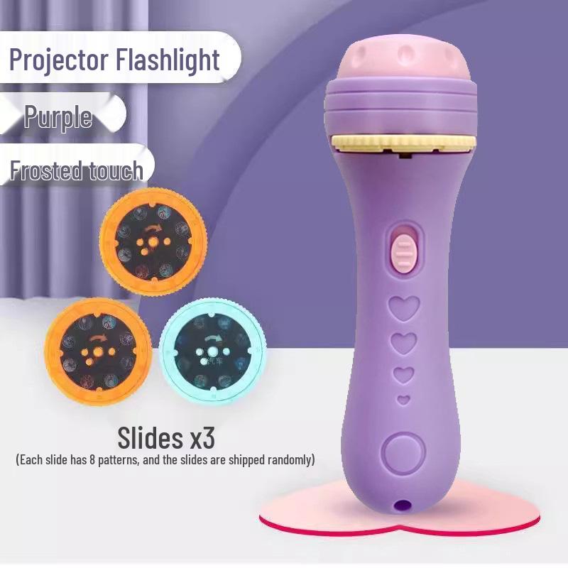 Children's Story Projector: Educational Luminous Toy with Cognitive Pattern Slides for Bedtime.