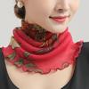 Fashion Sunscreen Veil Small Scarf Neck Guard Mask Headband Motorcycle Sun Protection Head Scarf
