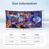 Witchcraft Theme Beach Towel Personalized Custom Name & Text Soft Quick Dry Beach Towel for Swimming Travel