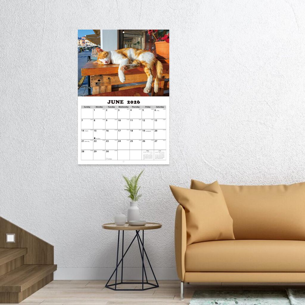 2026 Themed Wall Calendar English Monthly Calendar With 16 HD Photos