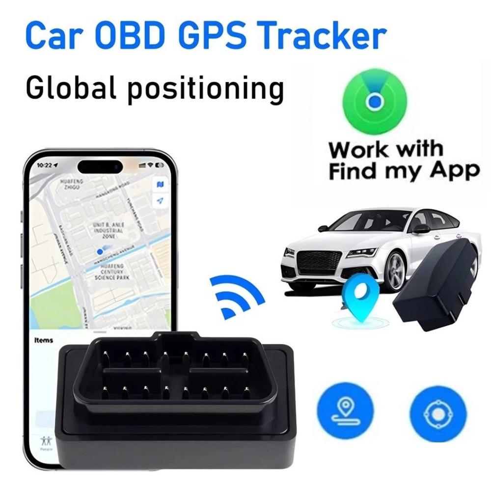 Миниатюрный OBD GPS-трекер для Apple с функцией «Найти приложение», устройством защиты от потери автомобиля, определение местоположения в реальном времени, GPS-локатором, подключаемой версией, бесплатной системой на весь срок службы.