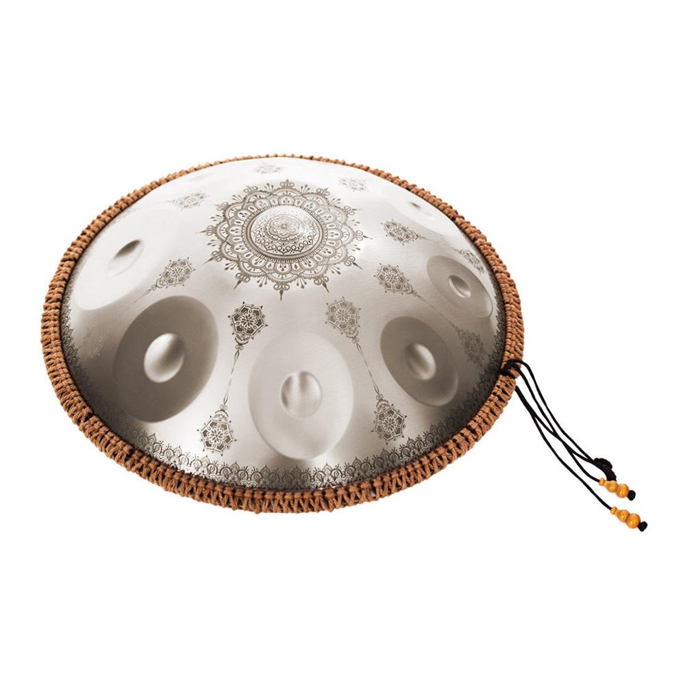 Mini Handpan Steel Hand Drum In C Tone 9 Notes 16 Inches Percussion Instrument Alloy Steel with