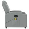 Massage Chair Light Grey Fabric