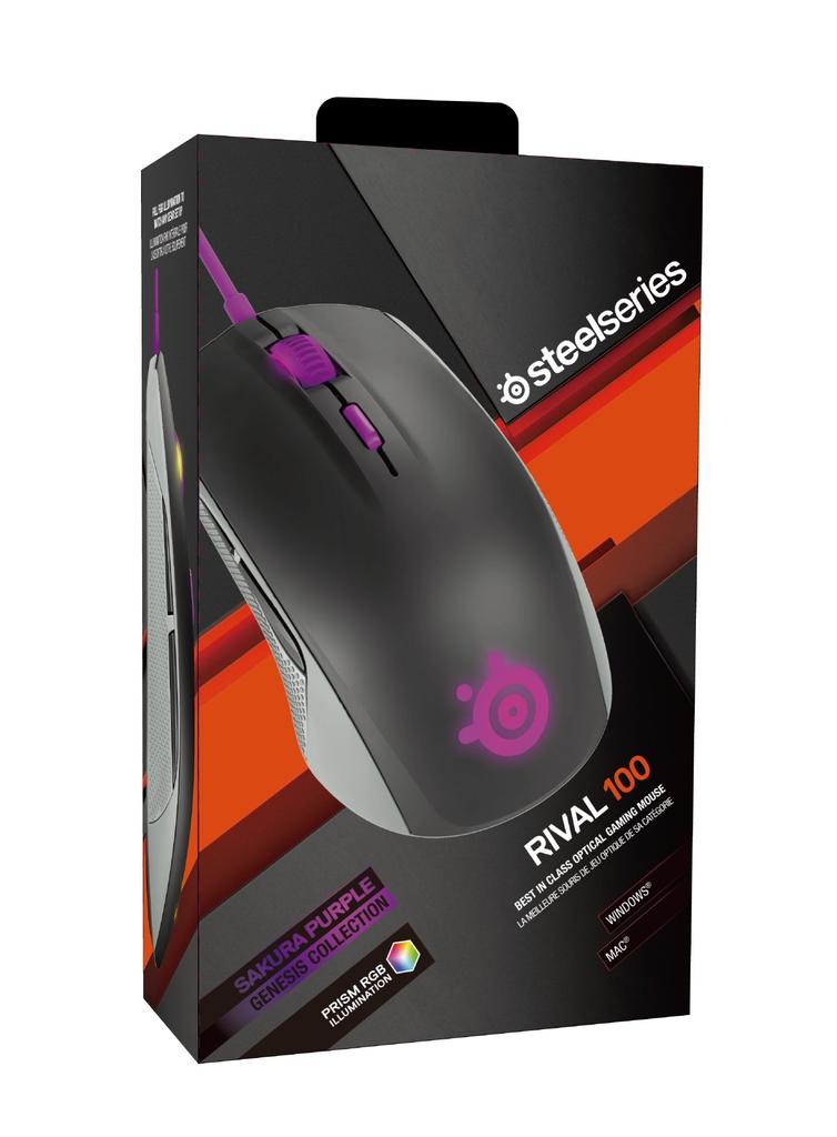 Мышь SteelSeries Rival 100 Sakura Purple 62338 []Игровая