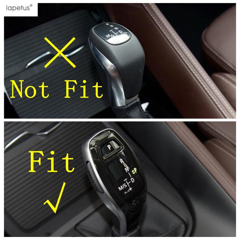 Car Gear Shift Knob Head Handle Decoration Cover Trim For BMW X1 F48 / X2 F39 Red / Carbon Fiber Accessories Interior