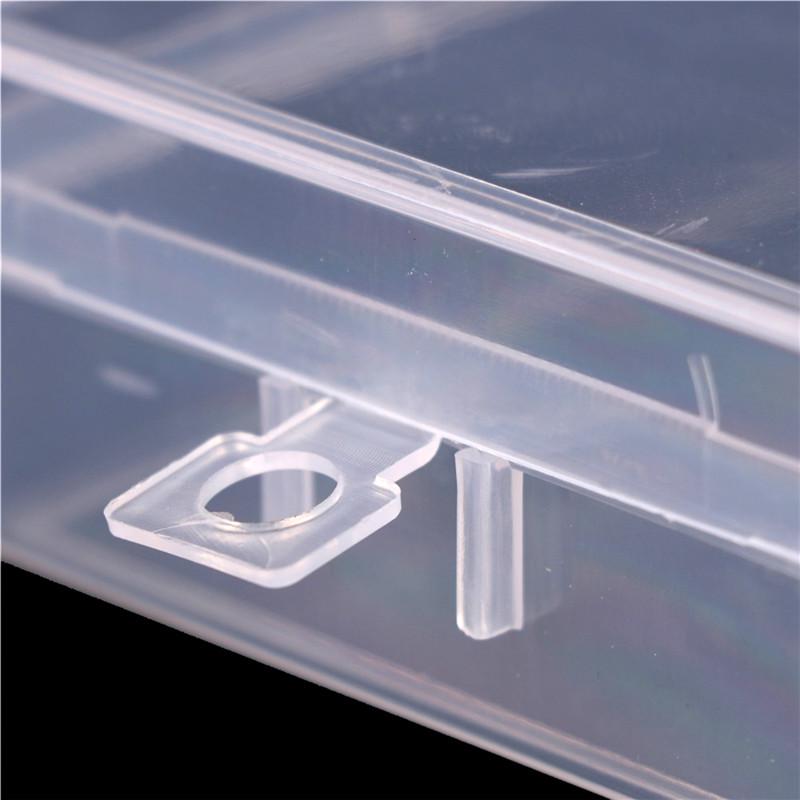 Пластиковый прозрачный ящик для хранения деталей, контейнер-органайзер для ювелирных изделий