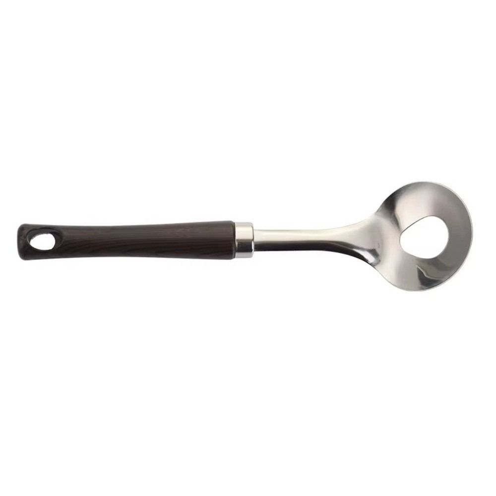 Round Spoon Head Meatball Maker Spoon Wood Grain Handle Meatball Portioning Tool Cooking Utensils