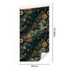 Ochre and Sea Ink Wallpaper for Living Room and Bedroom 50x1000