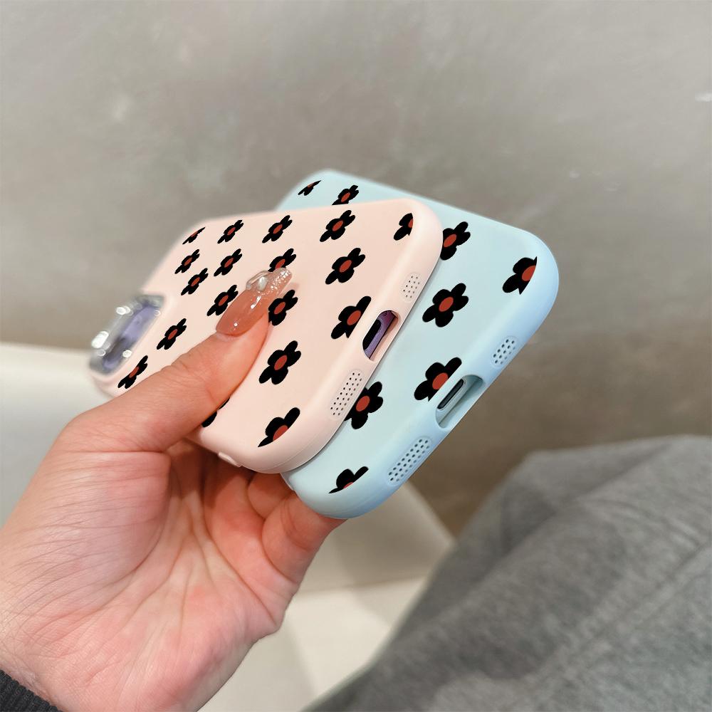 Сплошной цвет с серебряным краем линзы, жирный корпус, Мягкий ТПУ, жидкий силиконовый чехол, противоударный чехол для телефона для Xiaomi Redmi Samsung