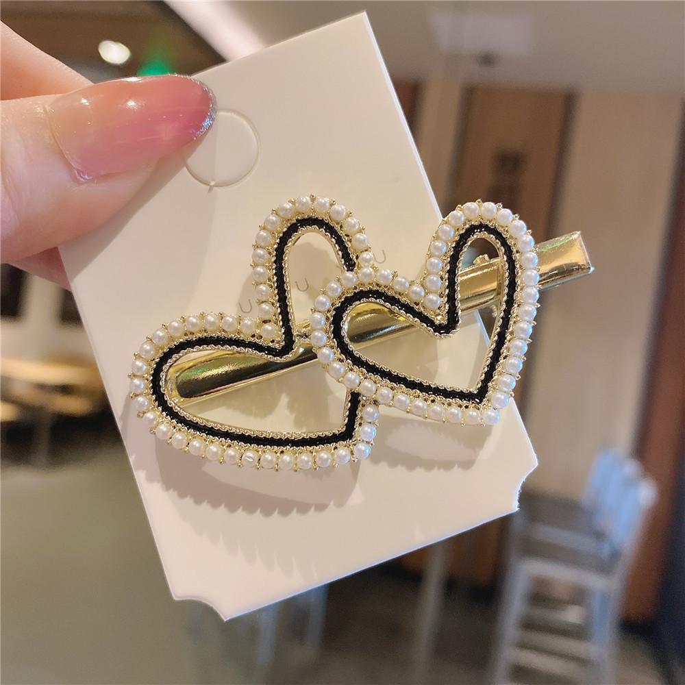 Заколка для волос с жемчужным бантом, боковой зажим, модная темпераментная шпилька для волос, металлический хвост, прическа, корейский головной убор, аксессуары для волос