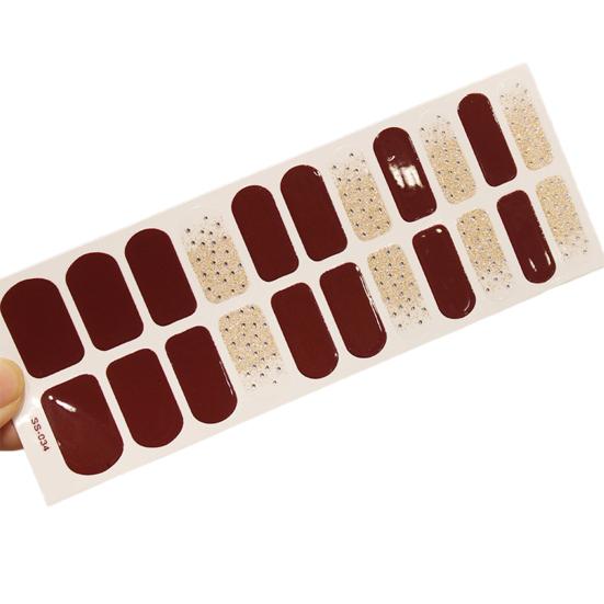 Ногти 22 шт. модные наклейки DIY мини самоклеящиеся блестящие маникюрные наклейки для салона