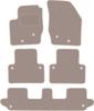 Бежевые велюровые коврики для: Volvo XC90 I внедорожник 7 мест (2002-2014 гг.)