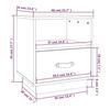 VidaXL Bedside Tables 2 Pcs Grey 40x34x45 Cm Solid Pine Wood818300