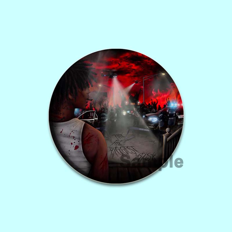 32/44/58 мм музыкальная булавка для крышки Ablum ручная работа брошь для одежды мультяшный косплей значок украшение на рюкзак ювелирные изделия подарок