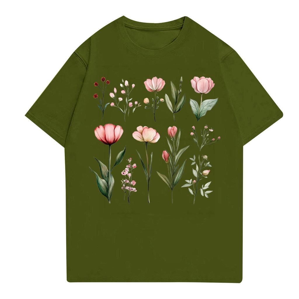 Женская мода повседневная футболка с круглым вырезом и короткими рукавами, топ, футболка, топ