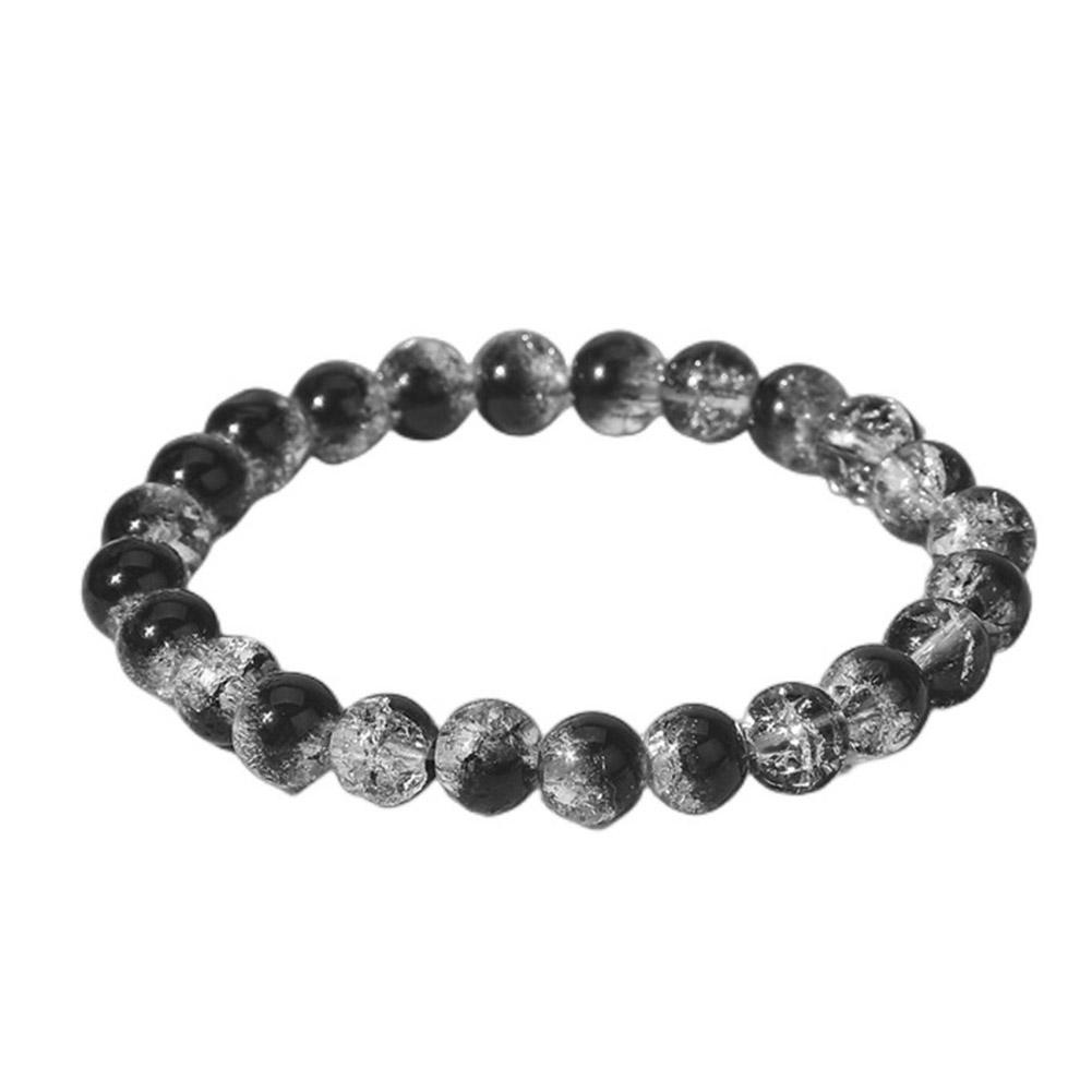 Beaded Bracelet 8mm Natural Stone Lava Tiger Eye Black For Women Matte Bangle Onyx Jewelry Stre K4D1