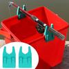 1 Pair Portable Raft Fishing Bracket Clamp Silicone Bucket Fishing Rod Holder Undamaged Line Fishing Accessories