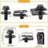 5/10pcs U-clamp Car U-nut Clips 6MM Splash Shield Guard Bolts Car Body Bolts  Engine Cover