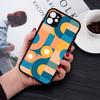 Geometric Bauhaus Art For IPhone 16 15 14 13 12 11 Pro Max X XS MAX Plus Translucent Black Phone Cover