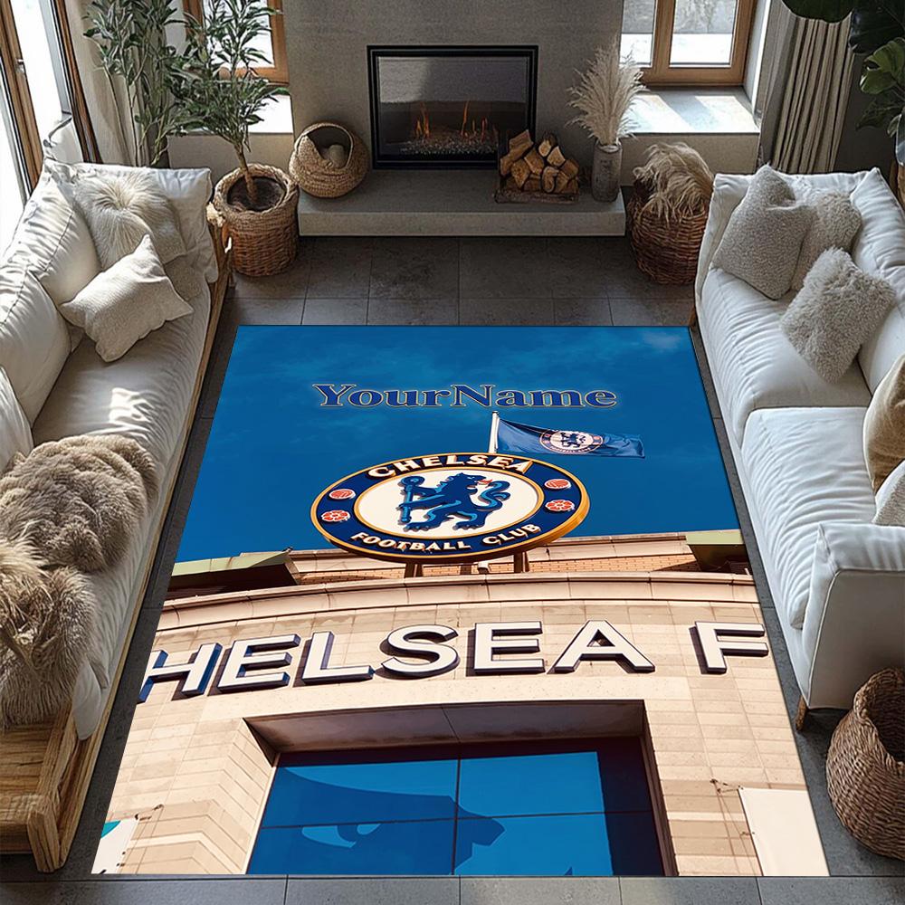 Chelsea Customize Your Name Area Rug Perfect for Playrooms Dormitory Game Room Dining Room Anti-slip Rug Decorate Offices