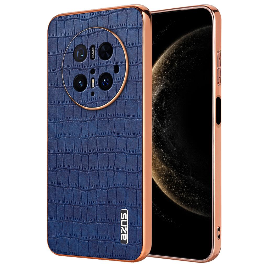 AZNS For Huawei Mate 70 Pro/70 Pro+ Case Electroplating Crocodile Texture PU+TPU Phone Cover