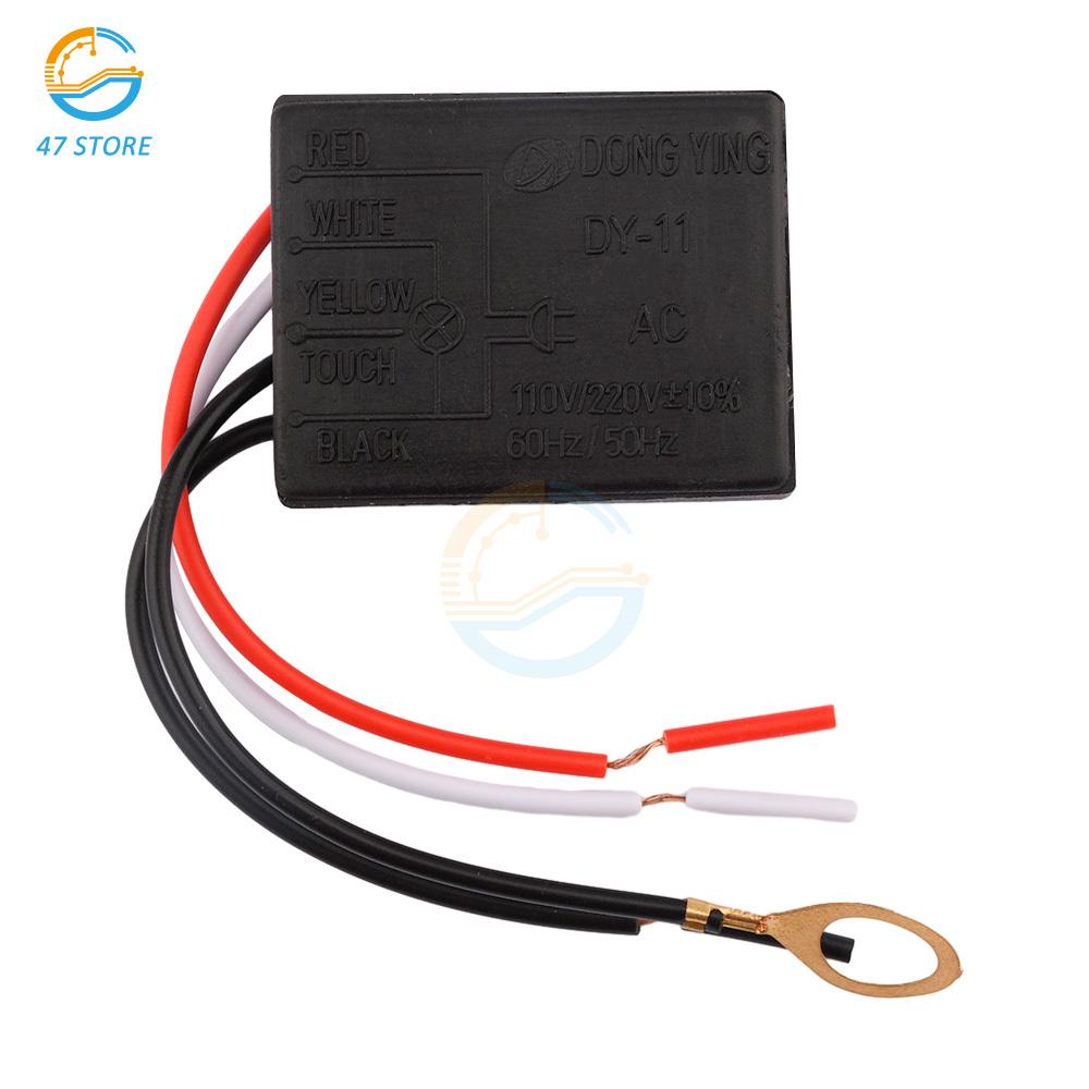 Переключатель с сенсорным управлением AC 220-240V 1-клавишный/4-клавишный, детали для настольной лампы, сенсорный датчик управления, диммер для лампочек, выключатель лампы 15-85 В, сенсорный переключатель