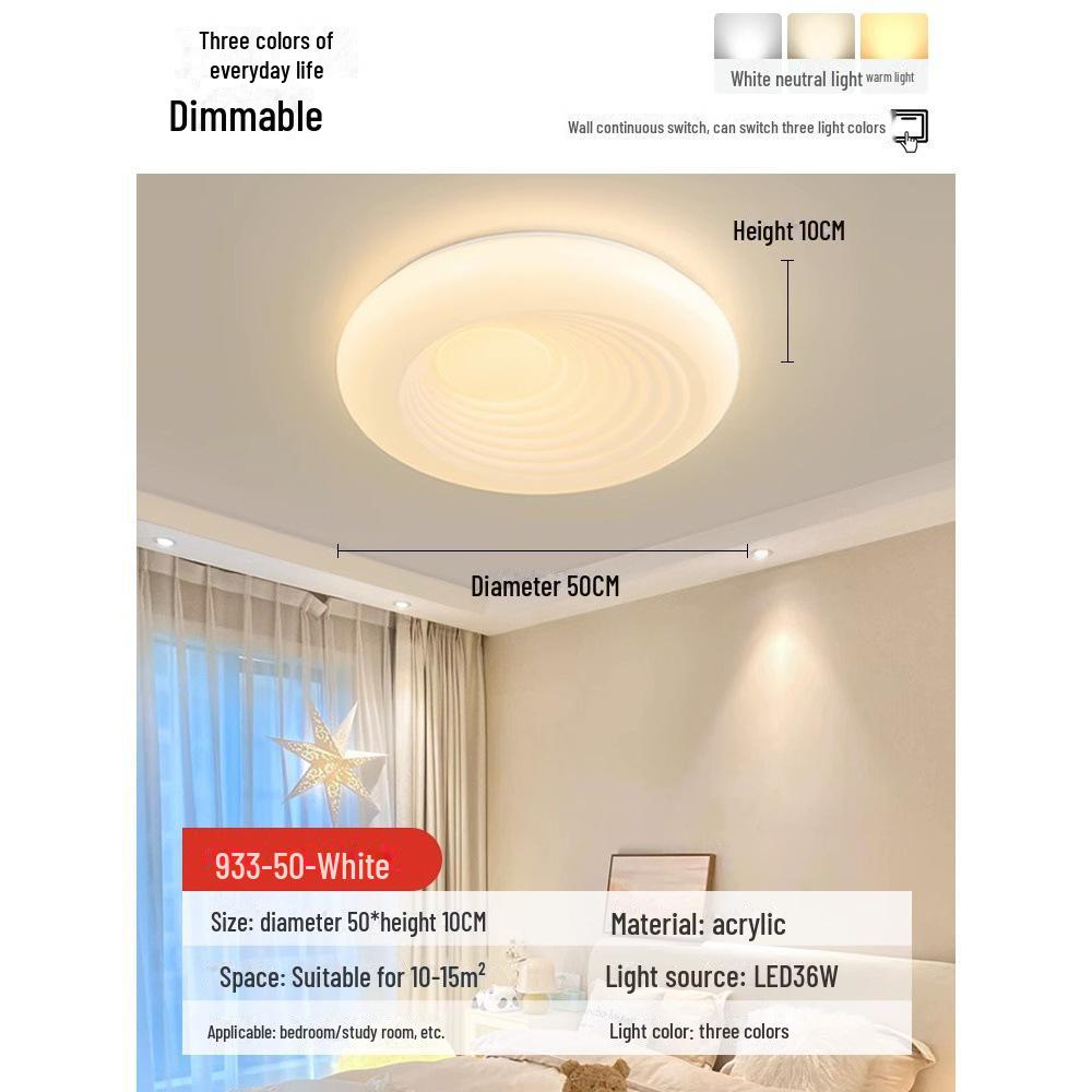 Креативная современная потолочная лампа в кремовом стиле для детской спальни и кабинета, дизайн с защитой глаз