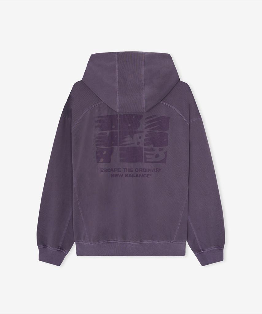 New Balance Nbmdg31833 / Унисекс Худи на молнии с окрашиванием Escape (фиолетовый)