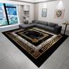 Черный Ковер для Домашнего Декора Гостиная Роскошные Золотые Ковры Холл Зона Дивана Мягкие Коврики Прихожая Спальня Дверной Проем Напольный Коврик