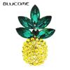 Rhinestone Pineapple Brooches Women Men Shining Fruits Office Party Brooch Pins Gifts