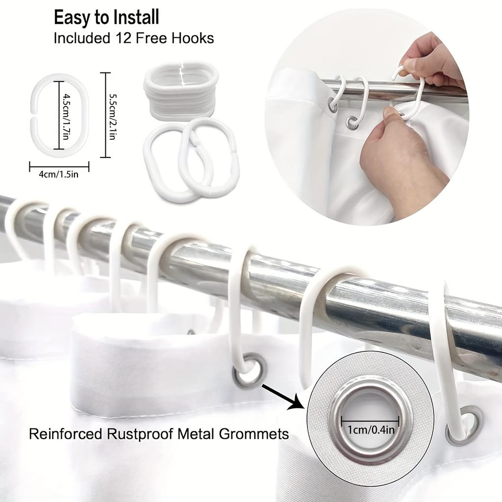 4pcs Vintage Red Truck Christmas Pattern Waterproof Shower Curtain With 12 Hooks Non-Slip Bathroom Rug Toilet U-Shape Mat Toilet Lid Cover Pad