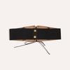 PU Leather Suede Wide Belt Adjustable Waist Corset Punk Elastic Cummerbunds  Ladies