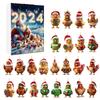 Home Decor 2024 Holiday Advent Calendar Advent Calendar Collectible 2D Funny Animal Set Commemorative Collectible Home Decor