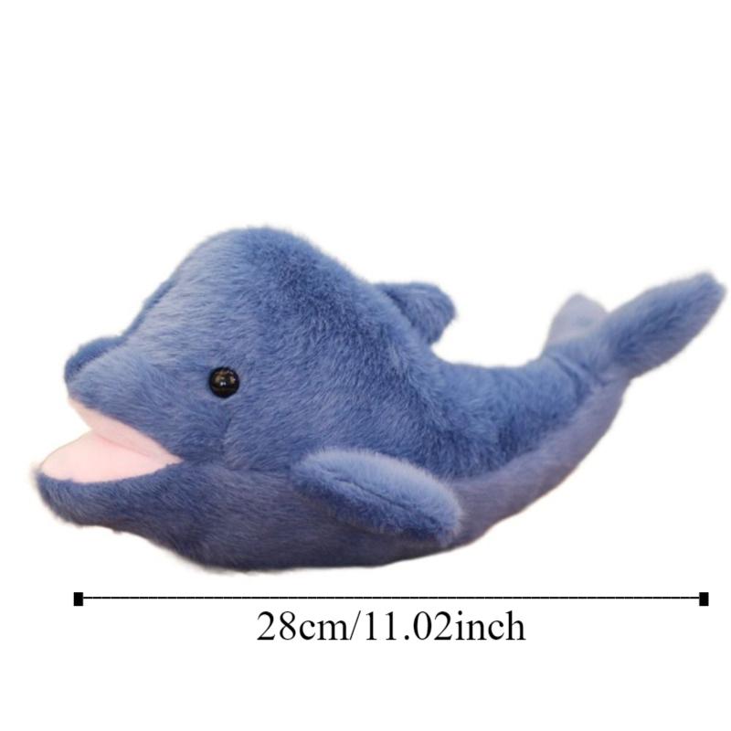 PP Cotton Simulation Dolphin Plush Toy Fluffy Plush Stuffed Whale Toys Kids Gifts