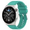Для Huawei Watch GT3 46 мм 22 мм Выступающая головка Силиконовый ремешок Серебряная пряжка