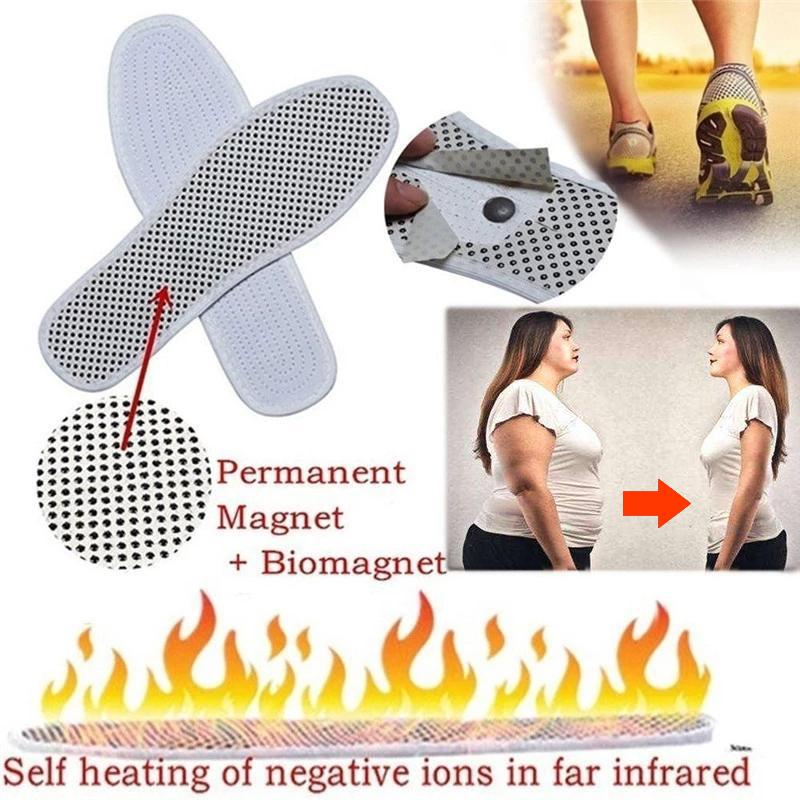 1 пара самонагревающихся стельок для обуви в дальнем инфракрасном диапазоне, массажная стелька для магнитной терапии, хлопковые нанотехнологические массажные стельки против усталости для мужчин и женщин
