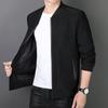 Весенне-осенняя мужская куртка, тонкая, среднего возраста, деловая, повседневная, бейсбольная, воротниковая, модная, универсальная, верхняя куртка